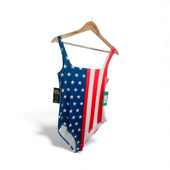 Tipsy Elves American Flag One Piece Swimsuit Women’s Medium NWT - Picture 11 of 11